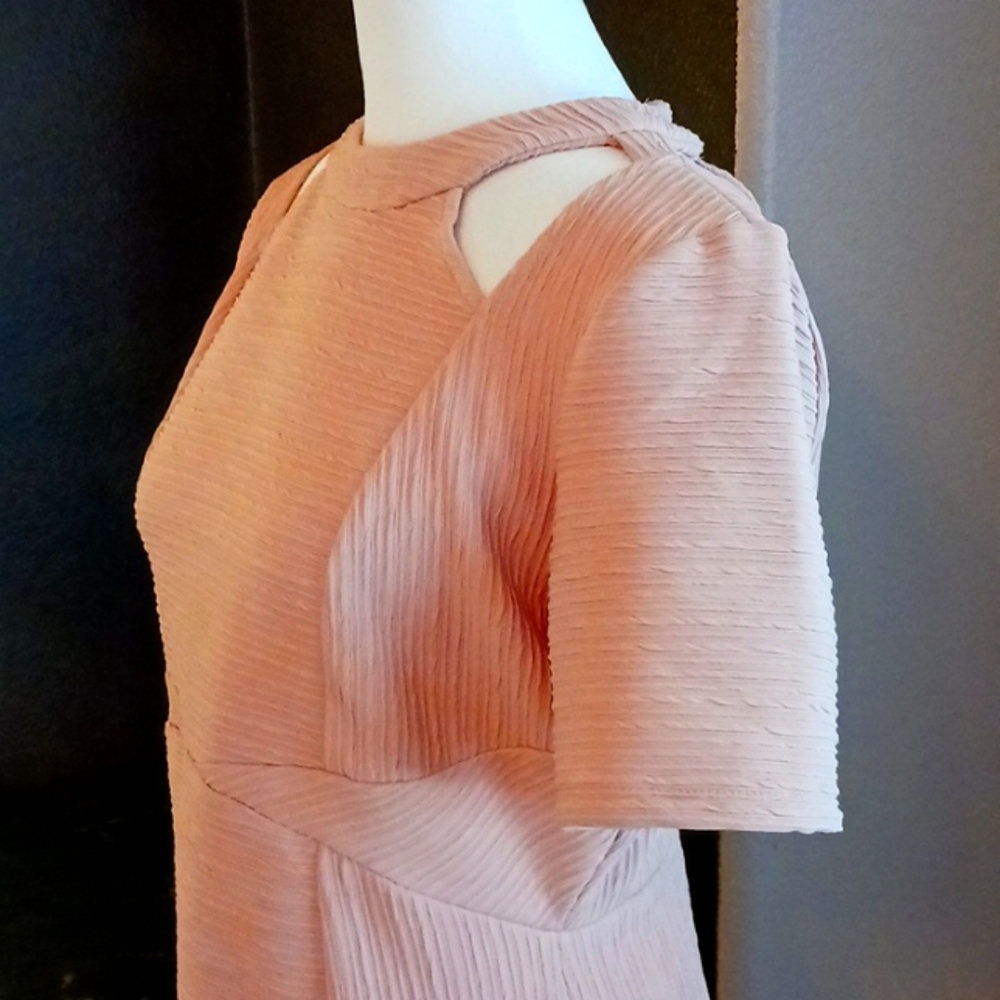 Asos pink dress size 6 bodycon midi - Picture 4 of 9